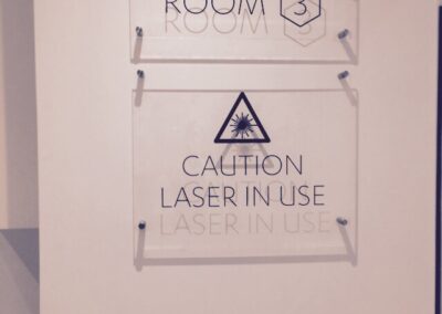 Treatment Room Signs - Clear Acrylic Sign