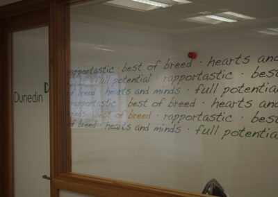 Vinyl Graphics to Glass