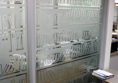 Frosted Graphics for Library