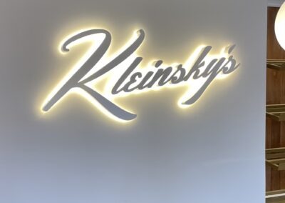 Halo Illuminated Interior Wall Sign