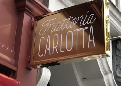 Polished Brass Projecting Sign - Illuminated