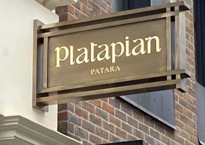 Bespoke Brass Projecting Sign