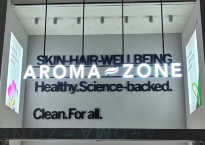 Large Hanging front Illuminated Embedded Letters